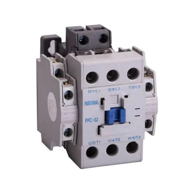 کنتاکتور پارس فانال، 40 آمپر، 18.5 کیلووات، بوبین های خاص DC، PFD-40 کنتاکتور پارس فانال، 32 آمپر، 15 کیلووات، بوبین 220 AC ، مدل PFC-32