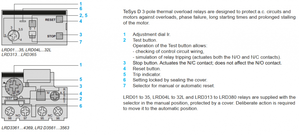 - تسلا کالا - بی متال ( رله حرارتی/ اضافه جریان) اشنایدر مدل LRD05 تنظیمات 0.63 :1 - بی متال ( رله حرارتی/ اضافه جریان) اشنایدر مدل LRD05 تنظیمات 0.63 :1 دارای 3 المنت در 3 فاز می باشد و  RESET  آن به دو صورت دستی و اتومات قابل انجام است .