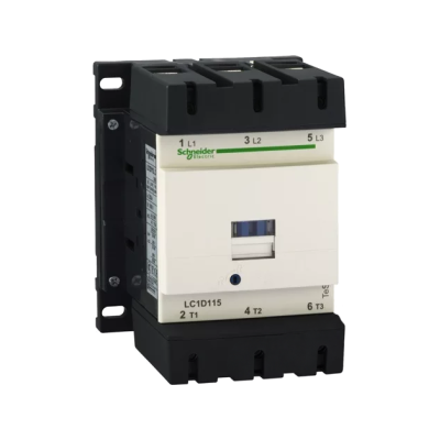 کنتاکتور 115 آمپر اشنایدر 60 کیلووات، بوبین 110VAC ، مدل LC1D115F7 کنتاکتور اشنایدر