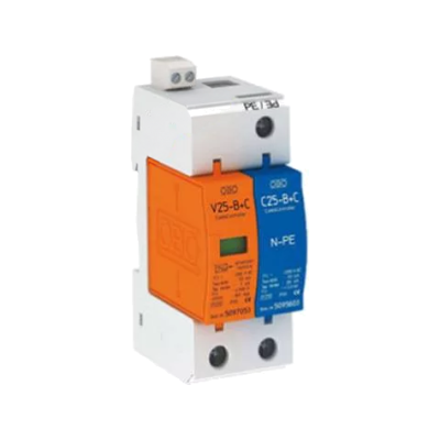 سرج ارستر ترکیبی OBO سری 1POLE+NEP، V25 (تک فاز و نول) کد کالا 5094444 سرج ارستر ترکیبی OBO سری 1POLE+NEP ،V25 (تک فاز و نول) کد کالا 5094444