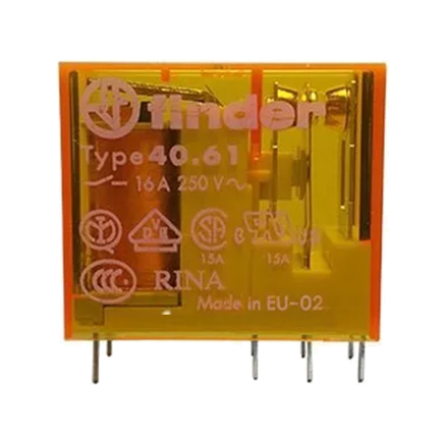 رله شیشه ای فیندر finder 16 آمپر 8 پایه 1NO1NC 220VAC مدل 40.61.8230 رله شیشه ای 16 آمپر فیندر 8 پایه 1NO1NC ولتاژ کنترلی 220VAC مدل 0000.finder 40.61.8230