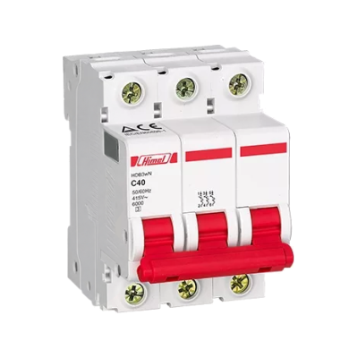 کلید مینیاتوری -سه پل-16آمپر-6 کیلو آمپر HIMEL سری HDB3WN3C16 کلید مینیاتوری سه پل هیمل