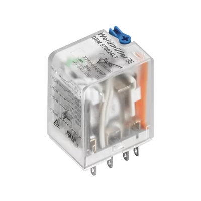 رله شیشه ای واید مولر Weidmüller 10 آمپر 2NO2NC 24VDC DRM270024LT رله شیشه ایی واید مولر