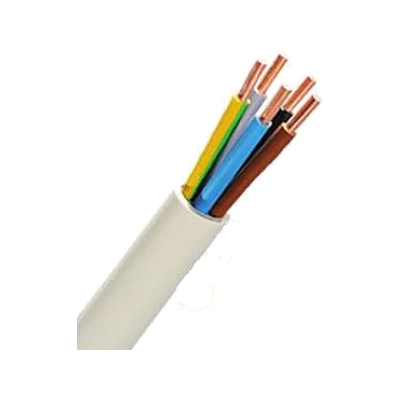 یک متر کابل مفتولی (زمینی) مسی 2.5×5 برند کسری کابل مفتول زمینی کسری-5رشته