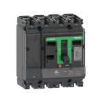 کلید اتوماتیک اشنایدر 50 آمپر 4 پل 36 کیلو آمپر قابل تنظیم  C10F4TM050 دارای حفاظت جریان نشتی