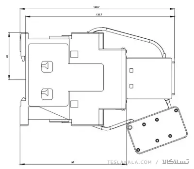 کنتاکتور خازنی 25 کیلوواری برند SIEMENS مدل 3RT2627-1AP05