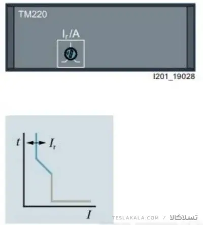 کلید SIEMENS اتوماتیک 100 آمپر قابل تنظیم حرارتی-غیرقابل تنظیم مغناطیسی 3VA1110-4EE36-0AA0