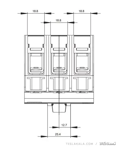 کلید SIEMENS اتوماتیک 100 آمپر قابل تنظیم حرارتی-غیرقابل تنظیم مغناطیسی 3VA1110-4EE36-0AA0