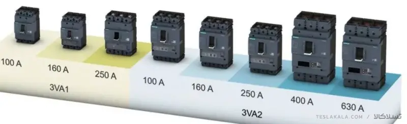 کلید SIEMENS اتوماتیک 80 آمپر قابل تنظیم حرارتی-غیرقابل تنظیم مغناطیسی 3VA1180-3EE36-0AA0