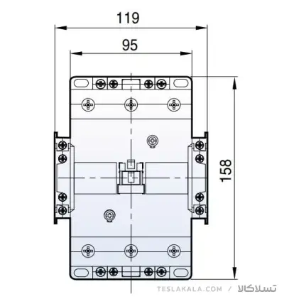 کنتاکتور 150 آمپر،75 کیلووات، بوبین VAC 220 ، برند LS مدل MC-150a