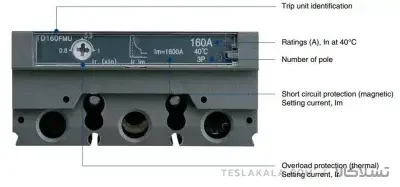 کلید اتوماتیک،کمپکت 16 آمپر،قابل تنظیم حرارتی-ثابت مغناطیسی LS سری SUSOL TD100N FMU