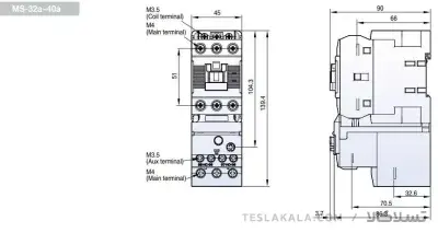 بی متال ( رله حرارتی/ اضافه جریان) LS مدل MT32 3H تنظیمات 9 : 13