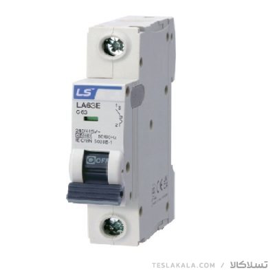 کلید LS مینیاتوری،1 پل،1 فاز ،1 آمپر،6 کیلو آمپر سری LA