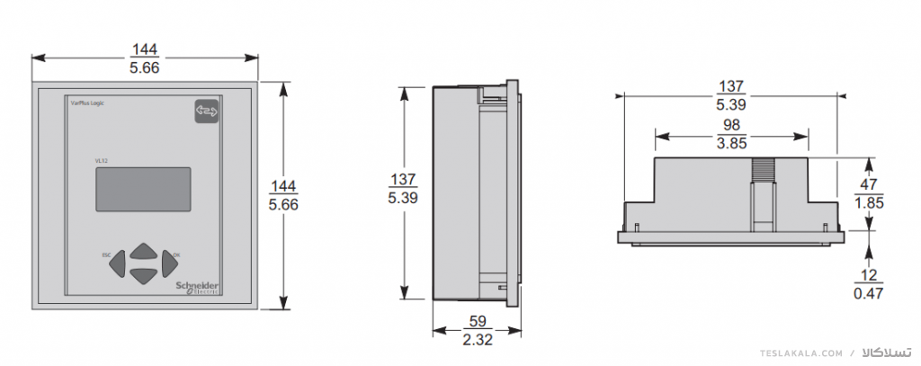 رگولاتور 6 پله خازنی اشنایدر SCHNEIDER مدل VPL06N