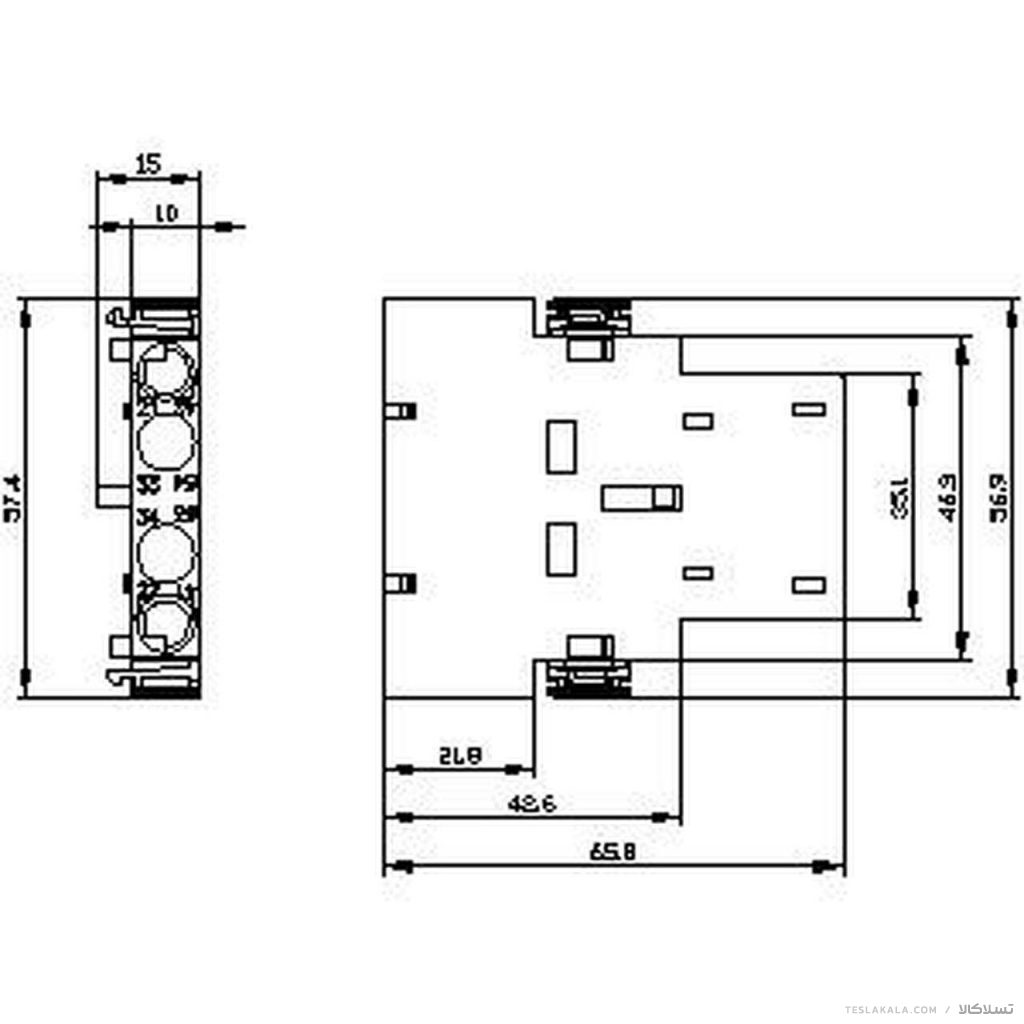 کنتاکت کمکی قابل نصب کنار کنتاکتور SIEMENS مدل 3RH2911-1DA11