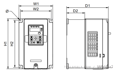 درایو (اینورتر) invt اینوت سه فاز، توان 7.5 کیلووات کاربری سنگین GD20-7R5G-4