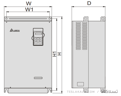 درایو (اینورتر) delta دلتا  سه فاز  توان 45 کیلووات VFD450B43A