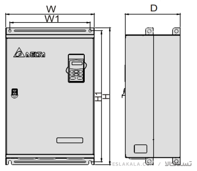 درایو (اینورتر) delta دلتا  سه فاز  توان 75 کیلووات VFD750B43A