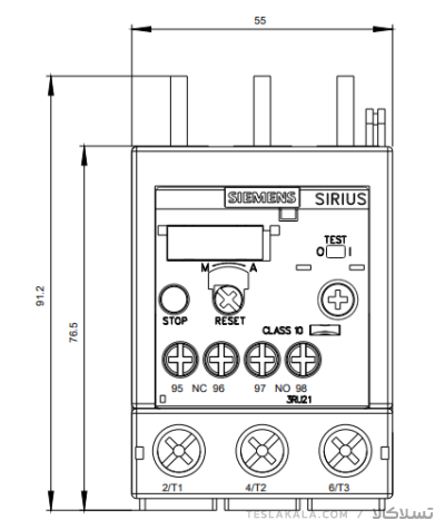 بی متال ( رله حرارتی/ اضافه جریان) SIEMENS مدل 3RU2136-4FB0 تنظیمات 28: 40