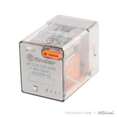 رله شیشه ای فیندر finder 10 آمپر 8 پایه 2NO2NC 24VDC 60.12.9024.0040 رله شیشه ای 10 آمپر فیندر 8 پایه 2NO2NC ولتاژ کنترلی 220VAC مدل finder 60.12.8230.0040