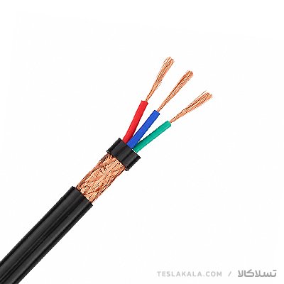 کابل افشان شیلددار مسی 2.5*3 برند افشارنژاد خراسان ( یک متر )