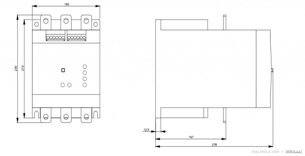 راه انداز نرم (سافت استارتر) توان 160 کیلووات SIEMENS مدل 3RW4074-6BB44