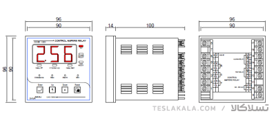 رله کنترل آمپر CAD-1000 A-13D1- 96C A شیوا امواج