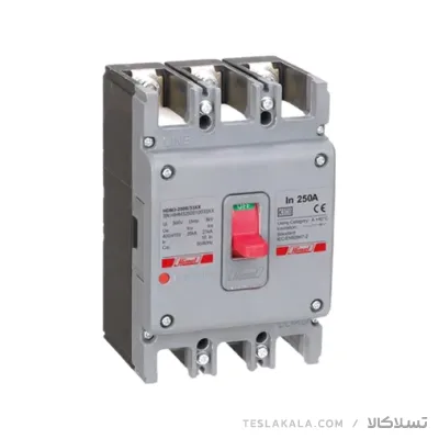 کلید اتوماتیک کمپکت 315 آمپر غیرقابل تنظیم 50KA هیمل HDM3400F31533XX کلید اتوماتیک کمپکت 200 آمپر-غیرقابل تنظیم حرارتی-مغناطیسی 35KA هیمل مدل HDM3250S20033XX
