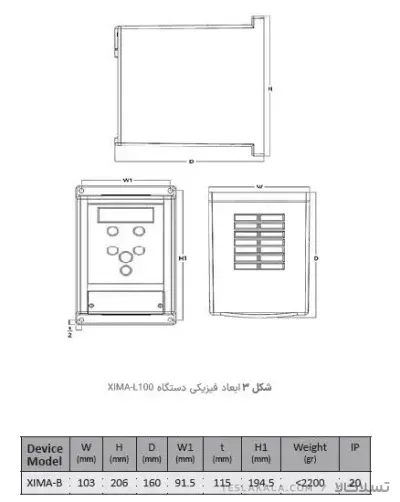 درایو (اینورتر) XIMA زیما توان 2.2 کیلووات تکفاز سری L کاربری بالابر و جرثقیل