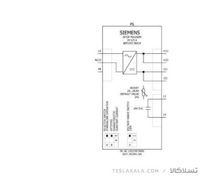 منبع تغذیه  /SIEMENS /6EP1333-3BA10  خروجی 24 ولت DC  و 5 آمپر