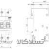 کلید مینیاتوری زیمنس 3 پل 25 آمپر  6 کیلو آمپر  منحنی C  مدل 5TJ6325-7
