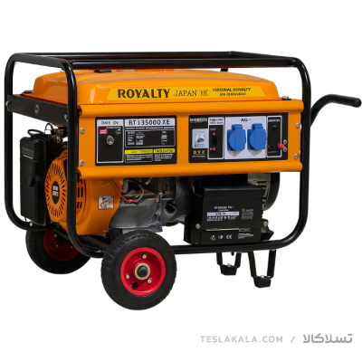 موتور برق رویالیتی 6.5  کیلووات (6 دائم) بنزینی ROYALTY JAPAN مدل RT13500DXE