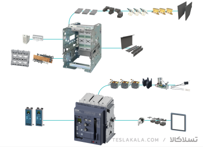 رله شانت جهت کلید هوایی SIEMENS سری  SINOVA 3WJ ولتاژ 220  AC/DC  مدل 3WJ9111-0AD06