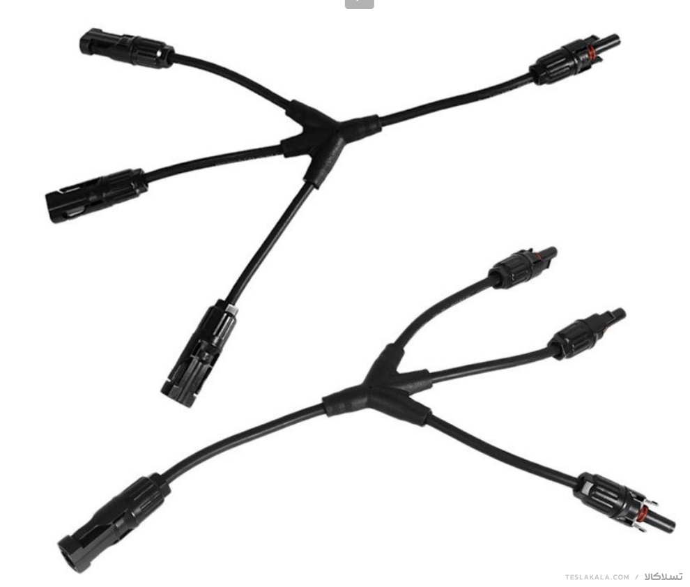 سوکت نری و مادگی 1000VDC کابل پنل خورشیدی MC4 ( سه به تک یا تک به سه بسته به انتخاب ) سوکت نری و مادگی 1000VDC کابل پنل خورشیدی MC4 ( سه به تک یا تک به سه بسته به انتخاب )
