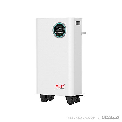 باتری خورشیدی لیتیومی 10 کیلووات MUST ظرفیت 15.36kWh مدل LP16-48300 باتری ایستاده 10کیلووات MUST
