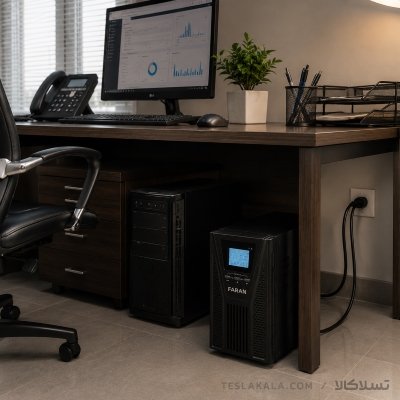 یو پی اس آنلاین تکفاز باتری داخلی 48 ولت 2KVA TITAN PLUS فاران FARAN یو پی اس باتری داخلی تیتان پلاس متصل به کامپیوتر